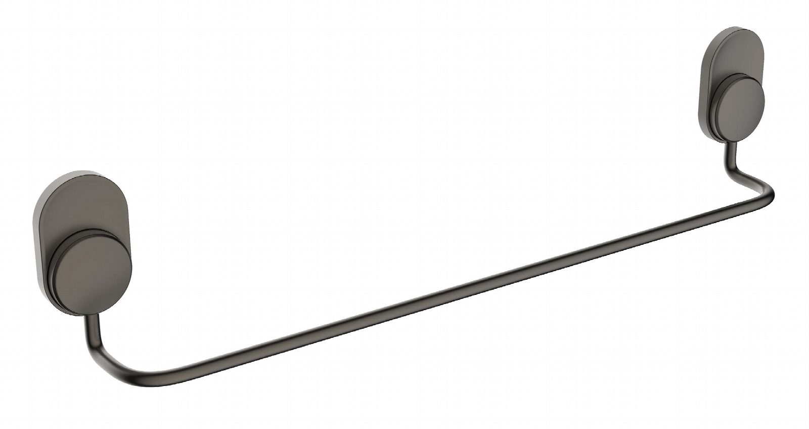 מתלה מגבות בהדבקה 62 ס"מ Set & Stick אפור מטאלי דגם 760010