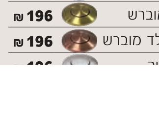 חמת לחצן לטוחן אשפה בגימור רוז-גולד מוברש