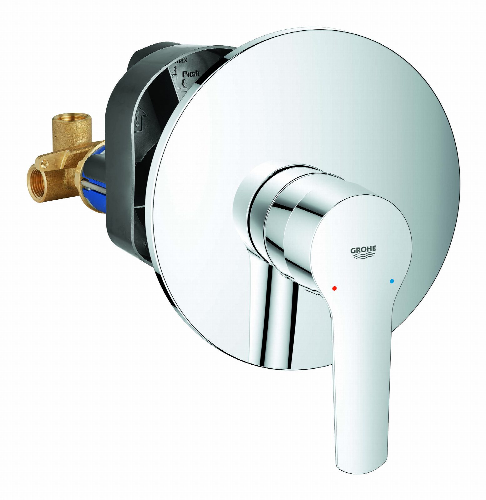 אינטרפוץ 3 דרך START כרום ניקל GROHE דגם 82790014