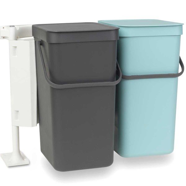 SORT & GO צמד פחי הפרדה 2*16 ליטר מינט / אפור