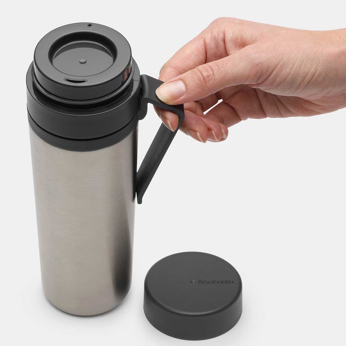 תרמוס 500 מ״ל Make & Take נירוסטה, מכסה פלסטיק ללא BPA Brabantia