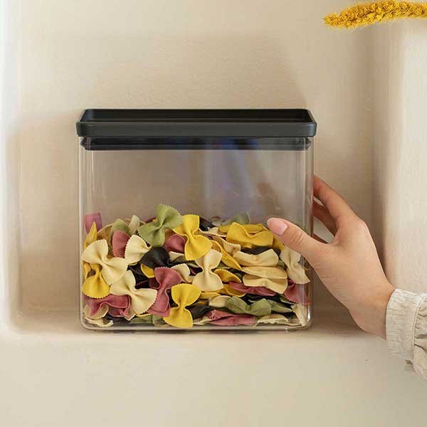 מיכל אחסון פלסטיק שקוף 3.5 ליטר, מכסה Brabantia - ללא BPA דגם Y-229961